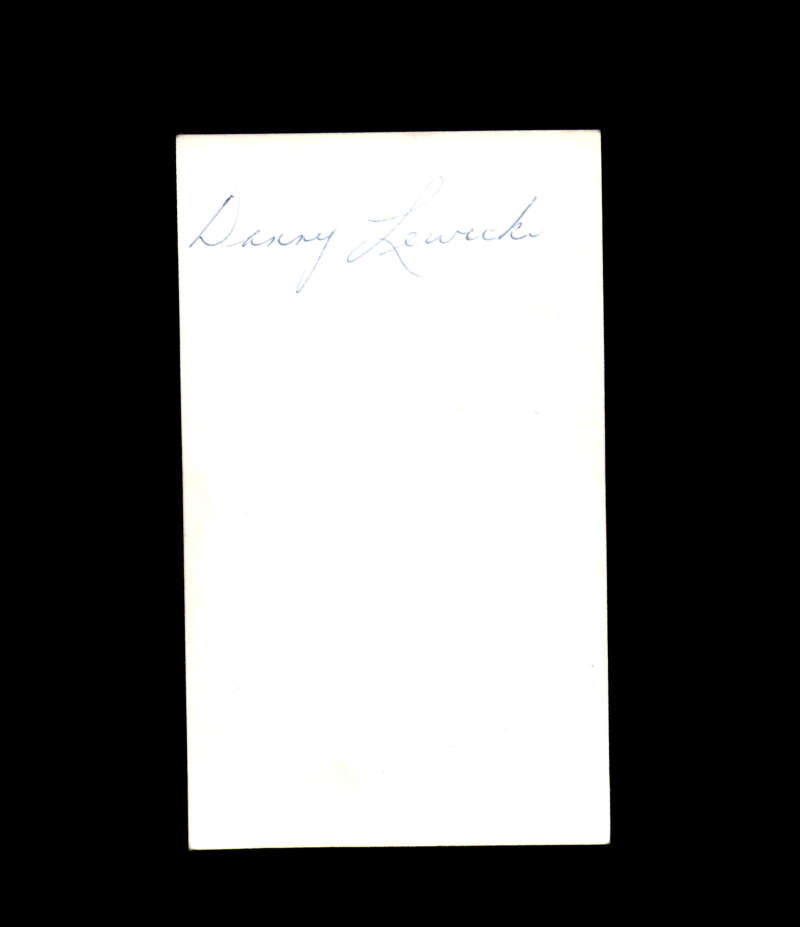Danny Lewicki Signed Vintage Postcard Toronto Maple Leafs Autograph