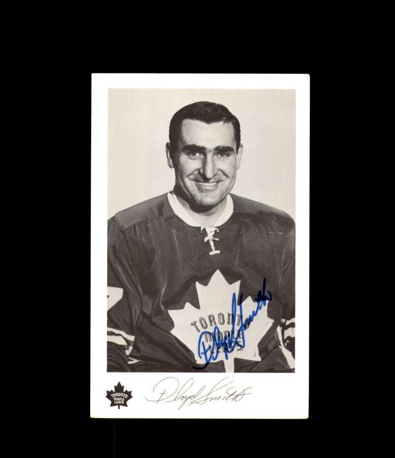 Floyd Smith Signed Vintage Postcard Toronto Maple Leafs Autograph