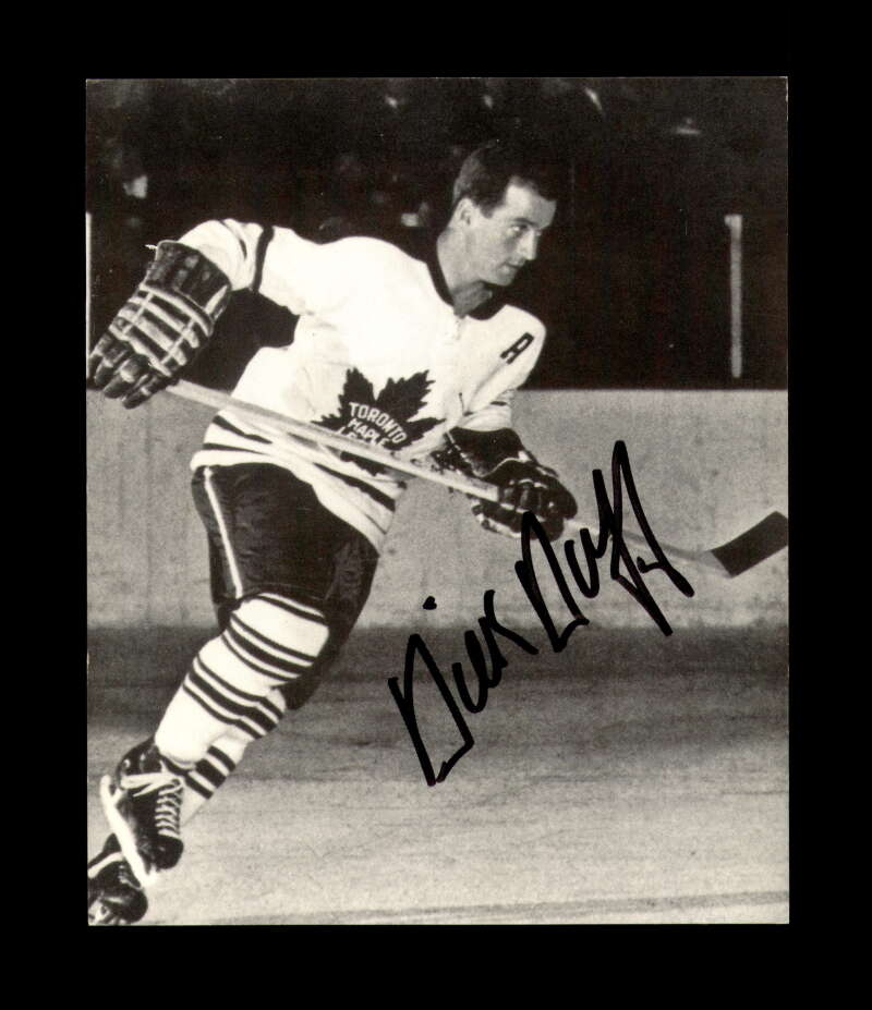 Dick Duff Signed Vintage Postcard Toronto Maple Leafs Autograph