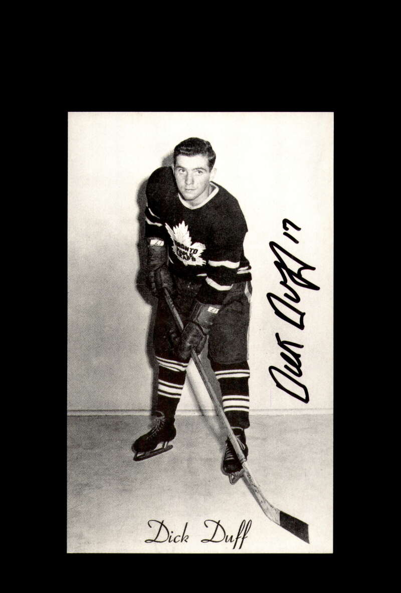 Dick Duff Signed Vintage Postcard Toronto Maple Leafs Autograph 1