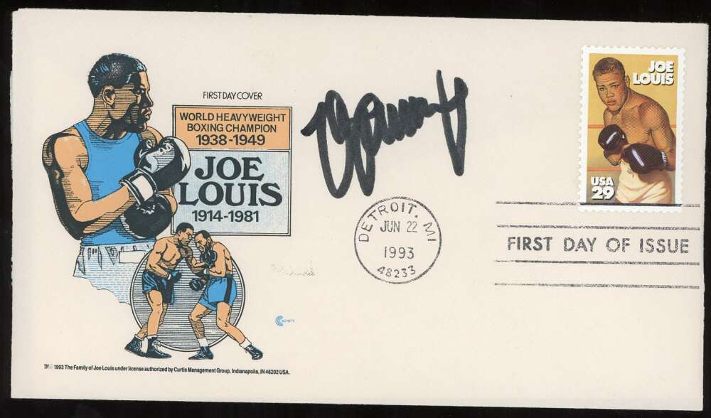 Max Schmeling JSA Coa Signed 1993 FDC First Day Cover Cache Autograph