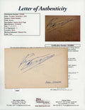 Primo Carnera JSA Coa Signed Vintage Album Page Autograph