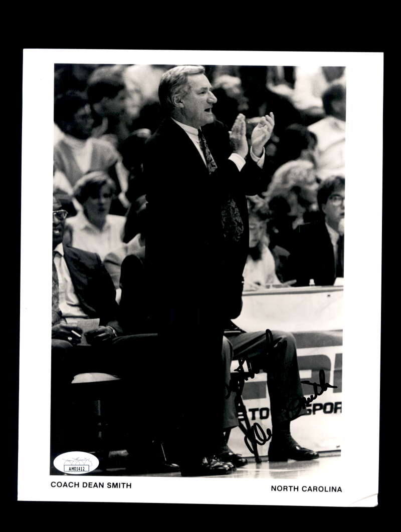 Dean Smith JSA Coa Signed 8x10 Photo Autograph