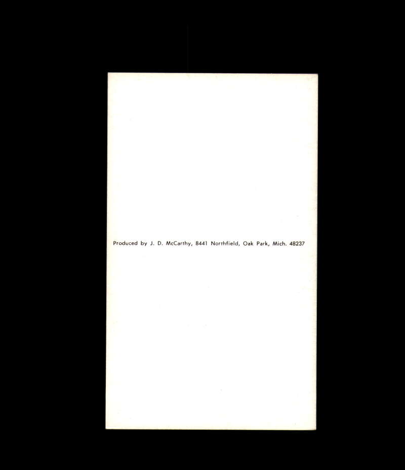 Walt McKechnie 1950s JD McCarthy Vintage Postcard Detroit