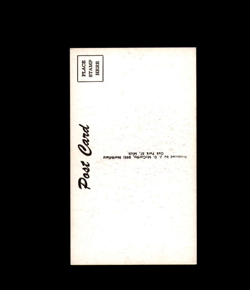 Larry Hillman 1950s JD McCarthy Vintage Postcard Detroit