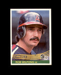 Rob Wilfong Signed 1984 Donruss California Angels Autograph