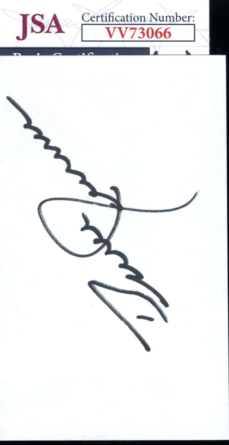 Bruce Jenner JSA Coa Signed 3x5 Index Card Autograph