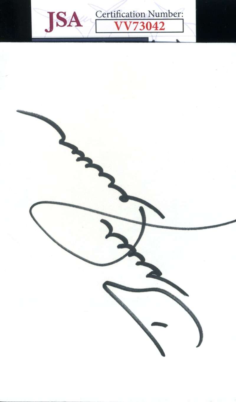 Bruce Jenner JSA Coa Signed 3x5 Index Card Autographed