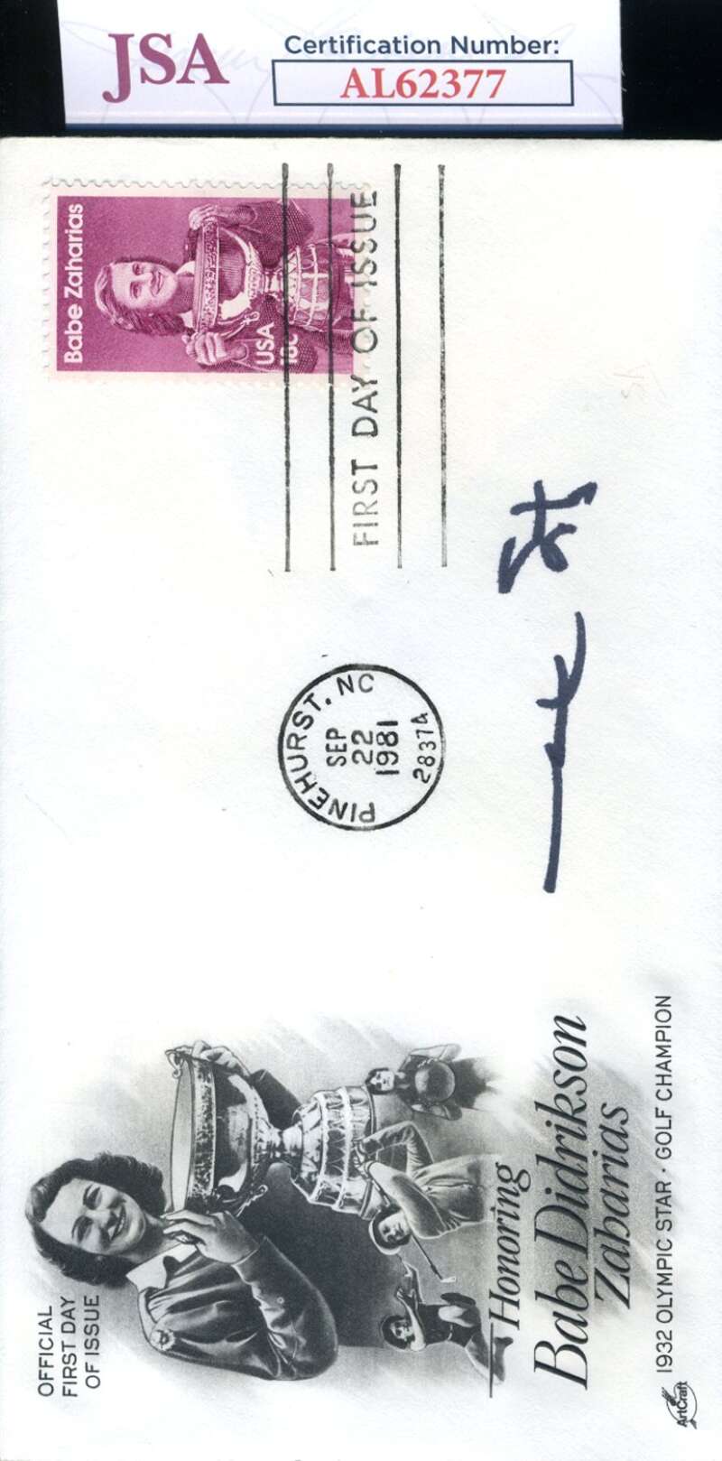 Mark Spitz JSA Coa Signed 1981 FDC First Day Cover Cache Autograph