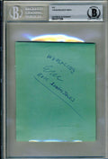 Yukon Eric Beckett BAS Signed Vintage Album Page Autograph