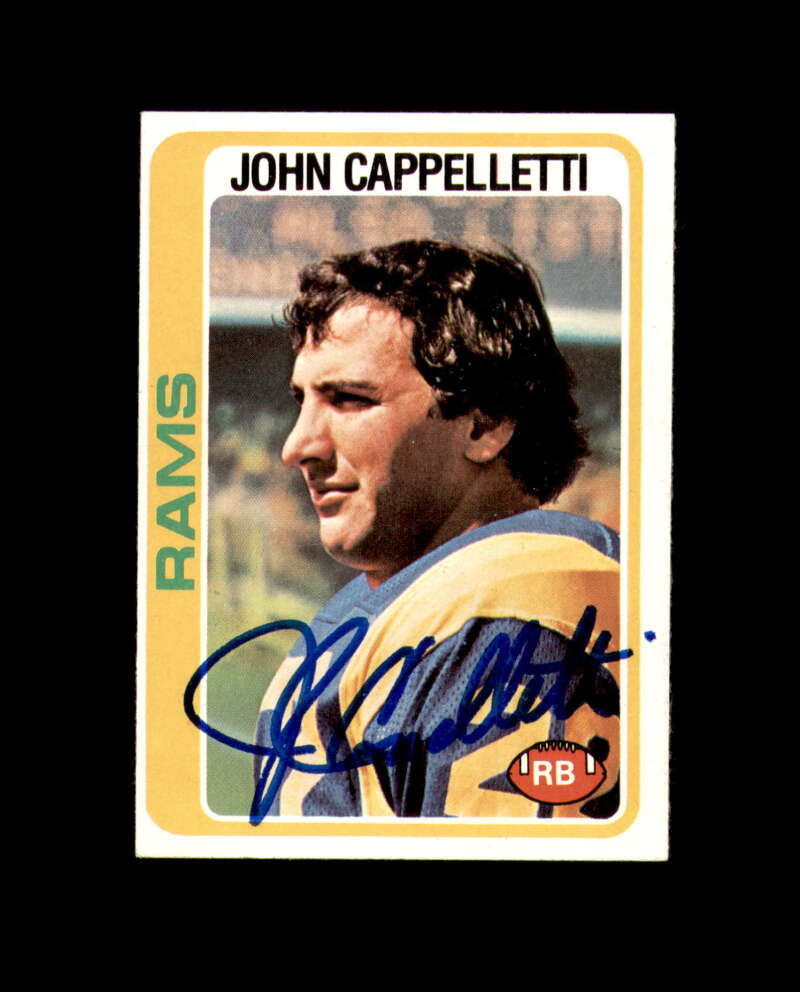 John Cappelletti Signed 1978 Topps Los Angeles Rams Autograph