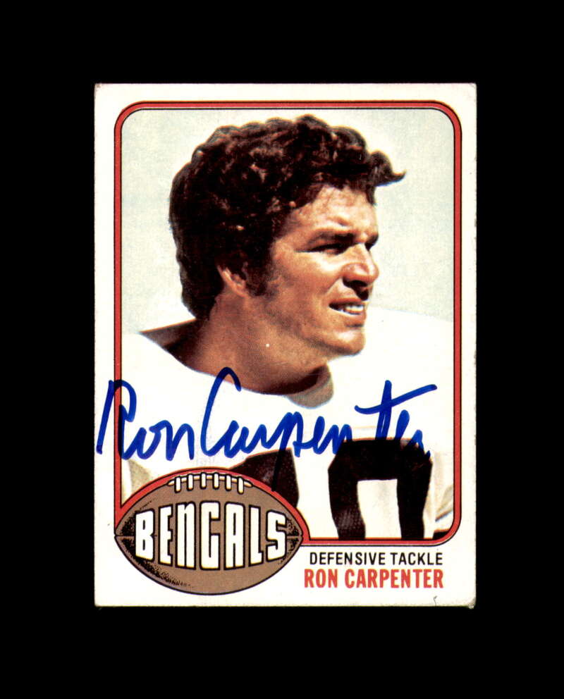 Ron Carpenter Signed 1976 Topps Cincinnati Reds Autograph