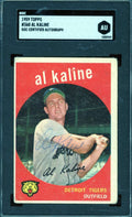 Al Kaline SGC Coa Signed 1959 Topps Autograph