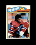 Sam Cunningham Signed 1977 Topps New England Patriots Autograph