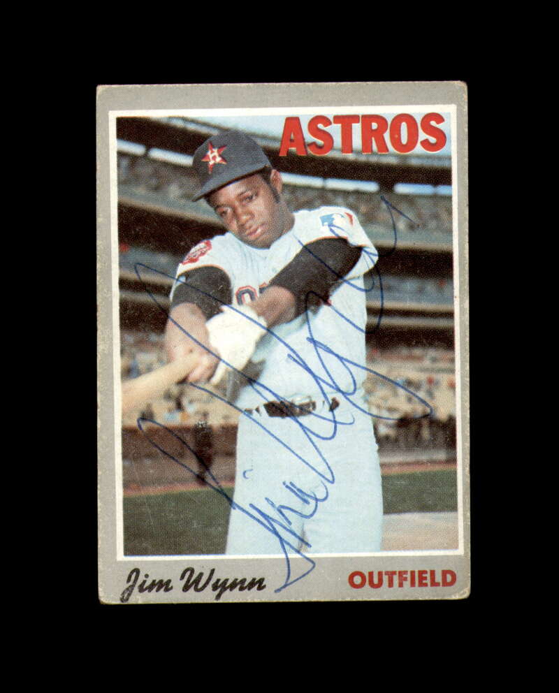 Jim Wynn Signed 1970 Topps Houston Astros Autograph