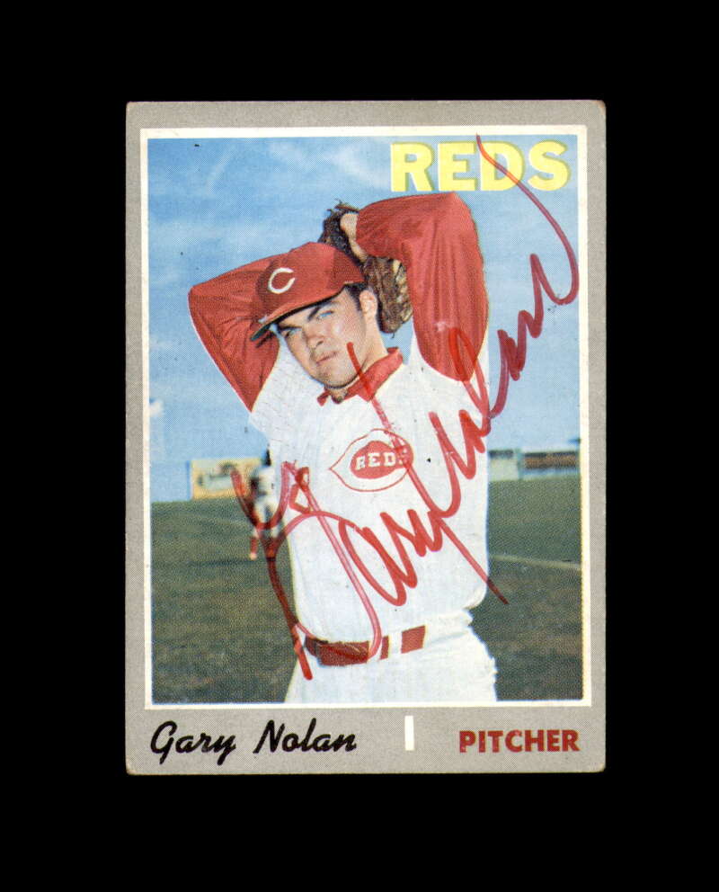 Gary Nolan Signed 1970 Topps Cincinnati Reds Autograph