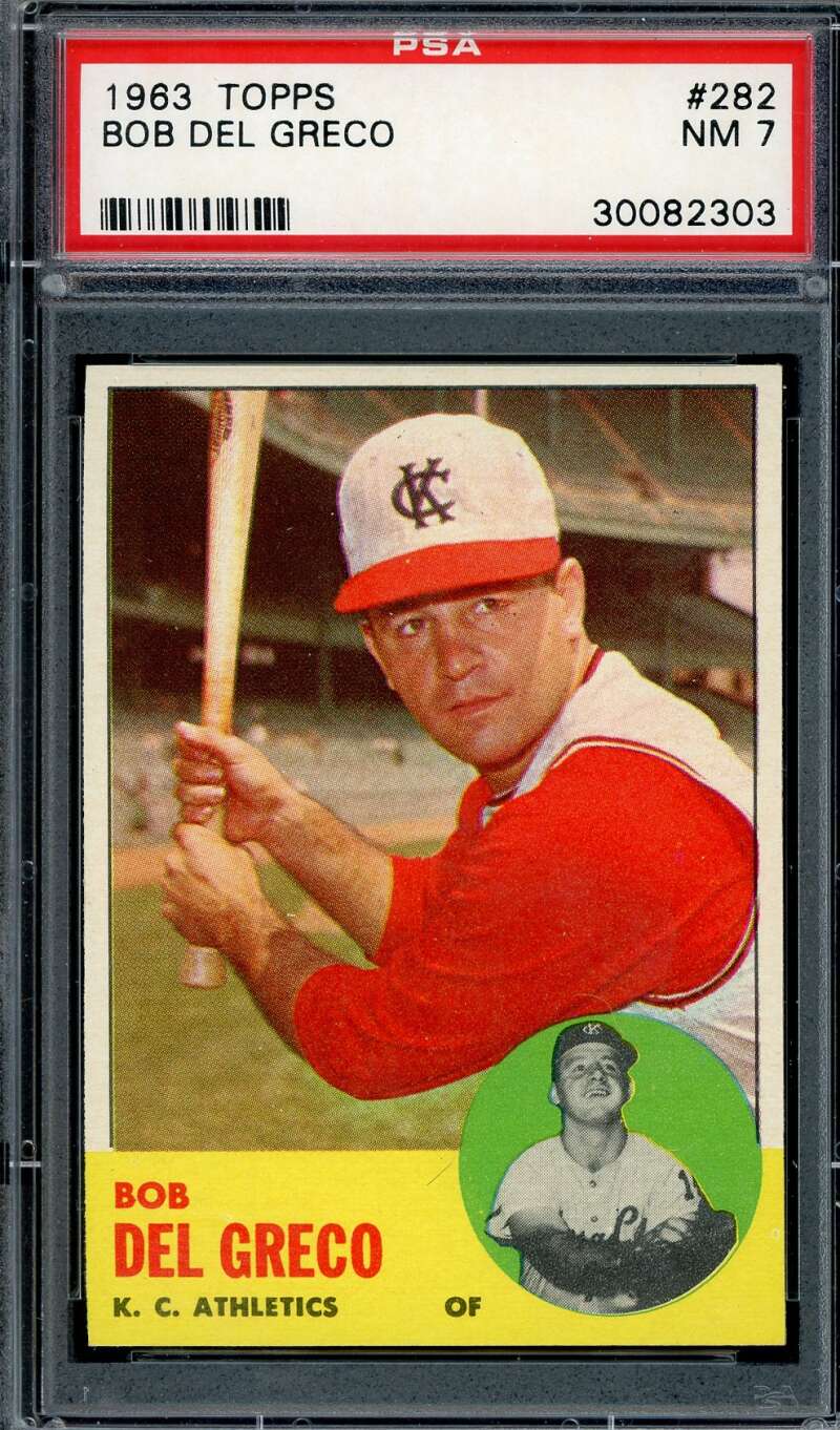 Bob Del Greco PSA NM 7 1963 Topps 282