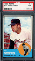 Hal Woodeshick PSA NM 7 1963 Topps 517