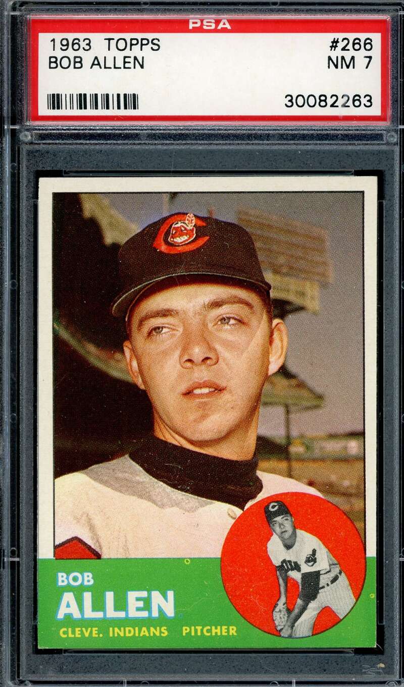 Bob Allen PSA NM 7 1963 Topps 266