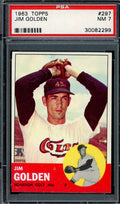 Jim Golden PSA NM 7 1963 Topps 297