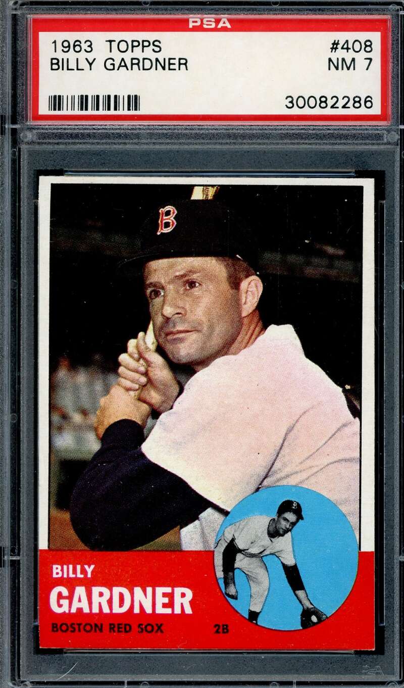Billy Gardner PSA NM 7 1963 Topps 408