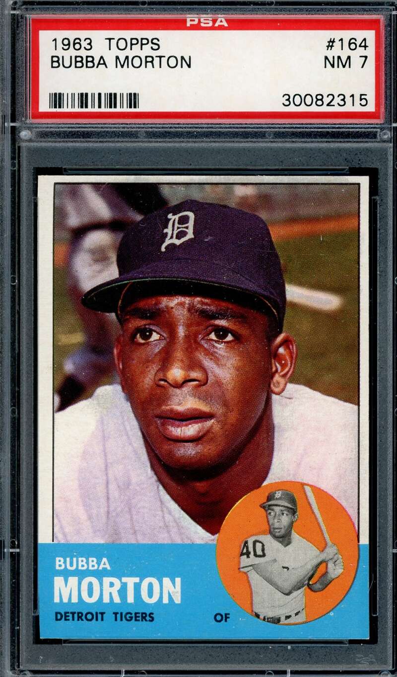Bubba Morton PSA NM 7 1963 Topps 164
