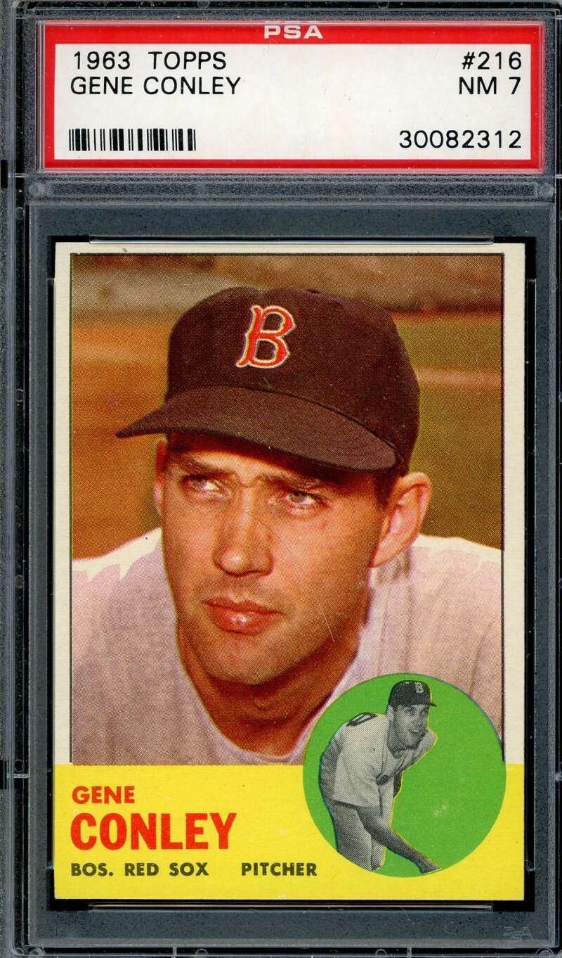 Gene Conley PSA NM 7 1963 Topps 216