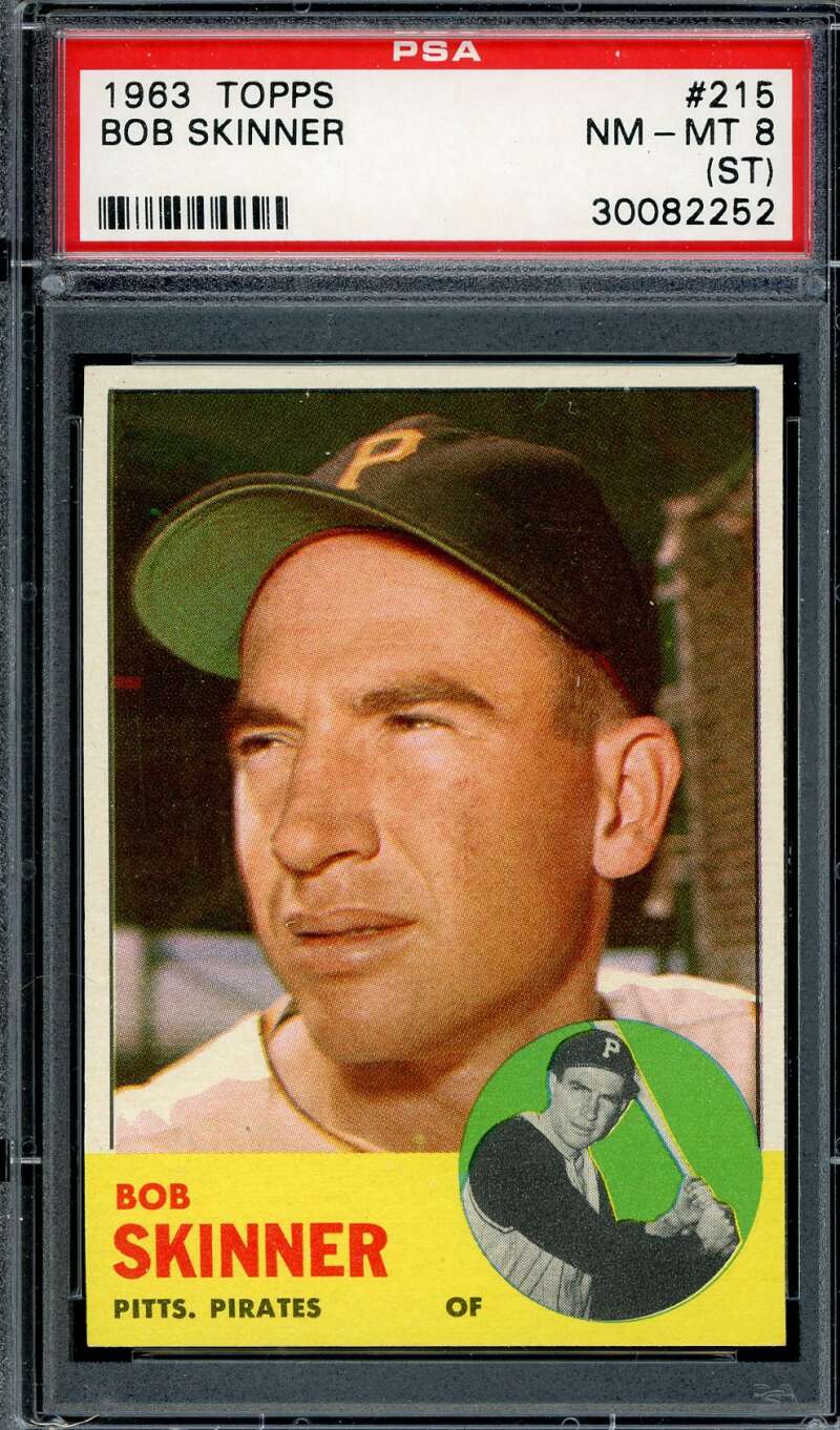 Bob Skinner PSA NM MT 8 1963 Topps 215