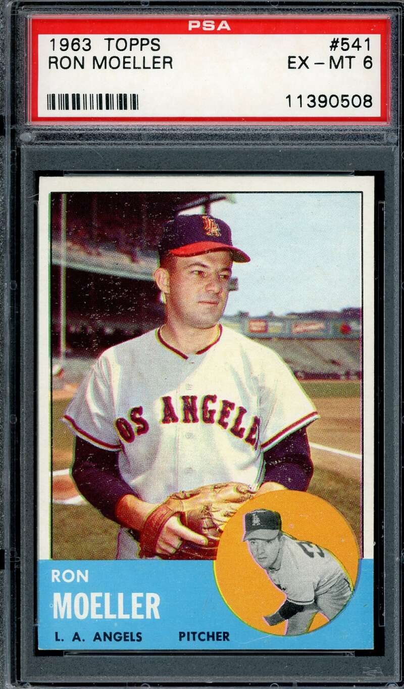 Ron Moeller PSA EX MT 6 1963 Topps 541
