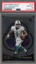 Tua Tagovailoa Gem Mint 10 PSA Grade 2020 Panini Select Rookie Phenomenon