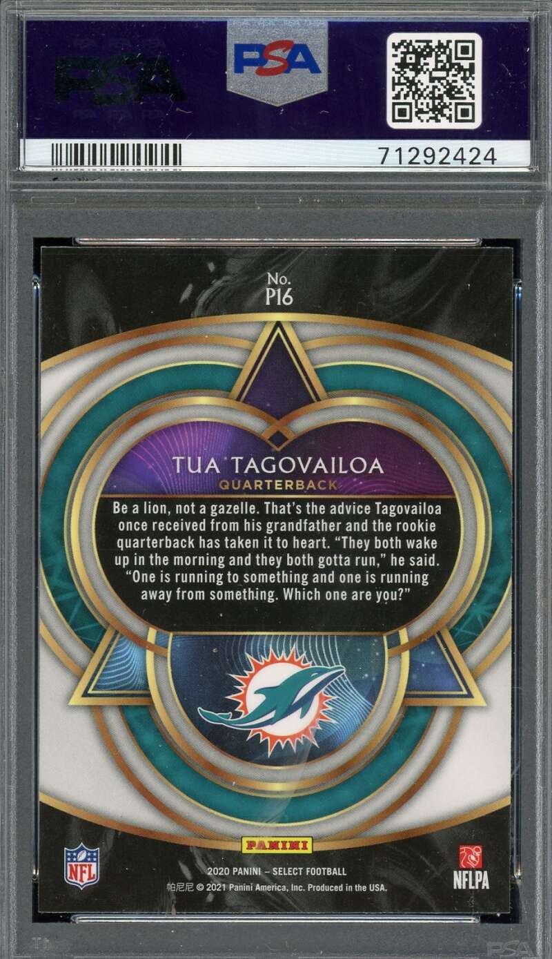 Tua Tagovailoa Gem Mint 10 PSA Grade 2020 Panini Select Rookie Phenomenon