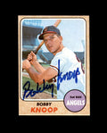 Bobby Knoop Signed 1968 Topps California Angels Autograph