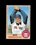 Dave Morehead Signed 1968 Topps Boston Red Sox Autograph