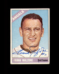 Frank Malzone Signed 1966 Topps California Angels Autograph