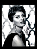 Sophia Loren Beckett BAS Signed 8x10 Photo Autograph