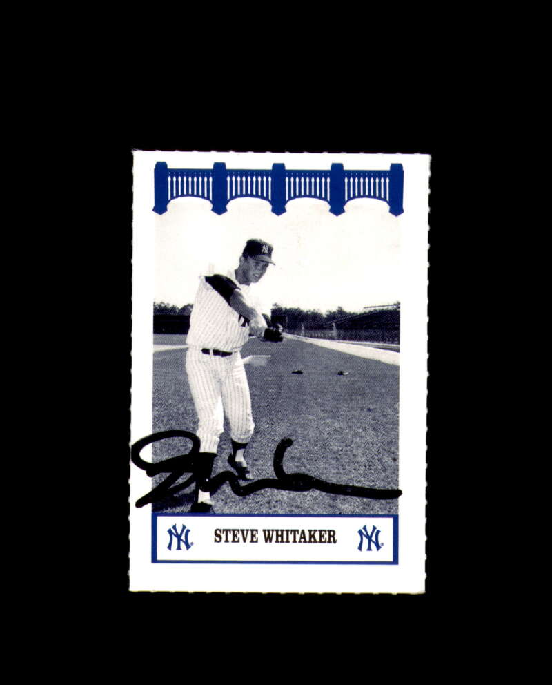 Steve Whitaker Signed 1992 Wiz The Yankees of The 60s New York Yankees Autograph