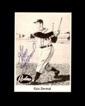 Gus Zernial Signed 1955 Rodeo Meat 1976 Reprint Philadelphia Athletics Autograph