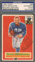 Dave Middleton PSA DNA Signed 1956 Topps Rookie Autograph