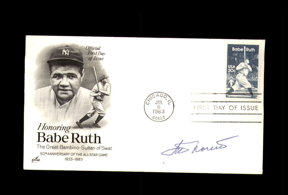 Irv Noren Signed 1983 FDC Babe Ruth Cache New York Yankees Autograph