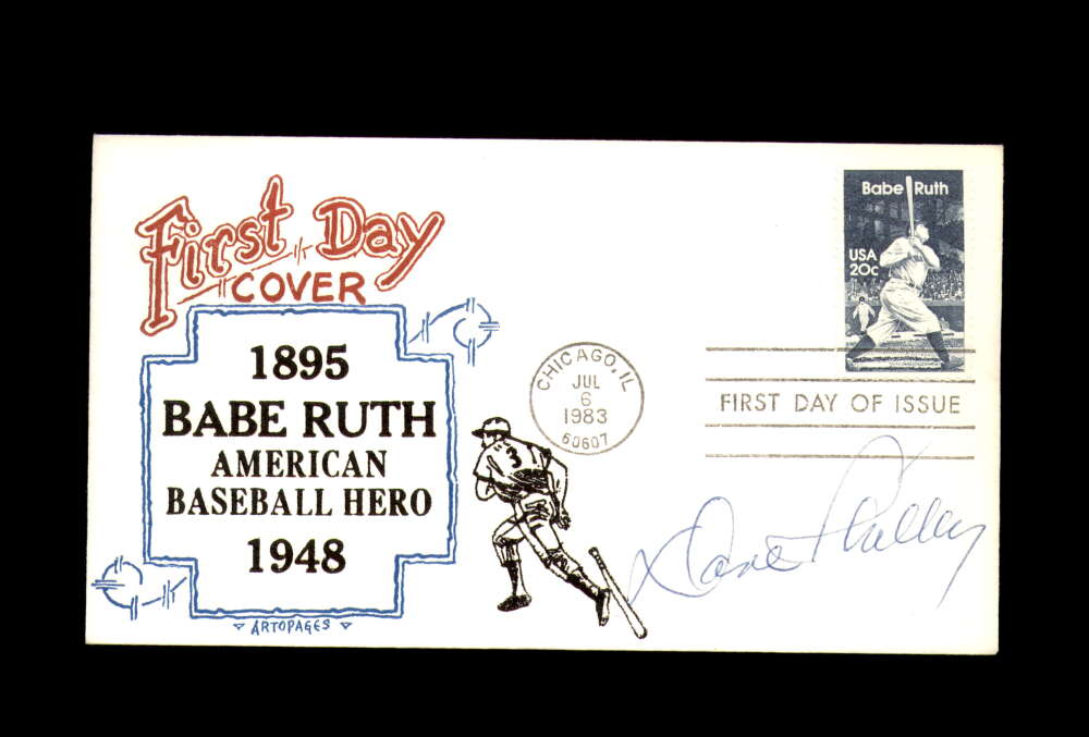Dave Philley Signed 1983 FDC Babe Ruth Cache New York Yankees Autograph
