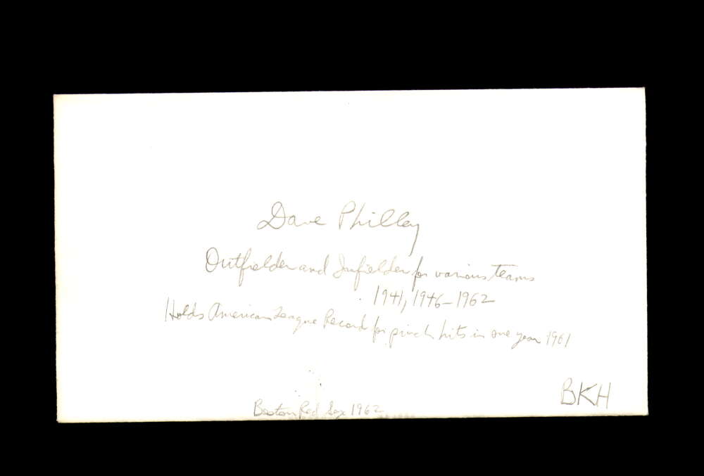 Dave Philley Signed 1983 FDC Babe Ruth Cache New York Yankees Autograph