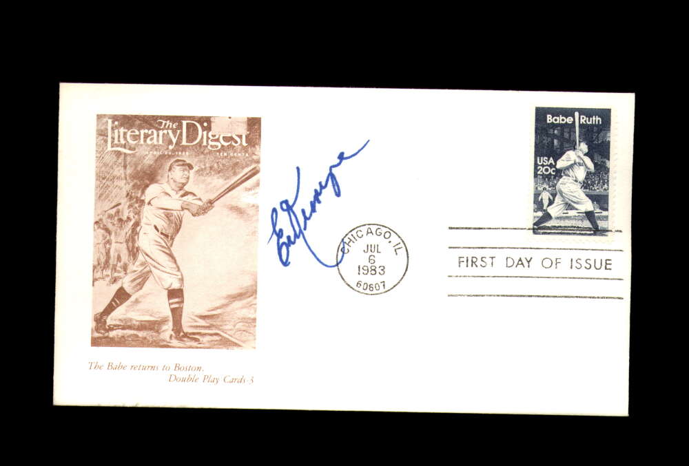 Ed Kranepool Signed 1983 FDC Babe Ruth Cache First Day Cover Autograph
