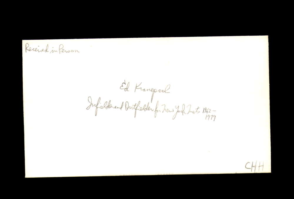 Ed Kranepool Signed 1983 FDC Babe Ruth Cache First Day Cover Autograph