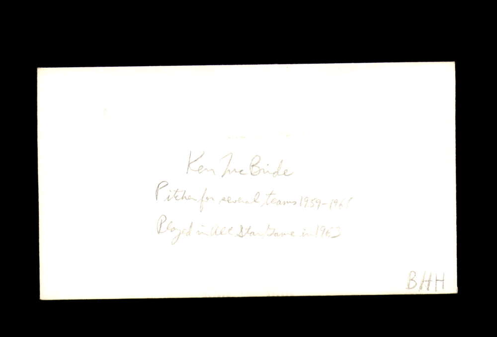 Ken McBride Signed 1983 FDC Babe Ruth Cache First Day Cover Autograph