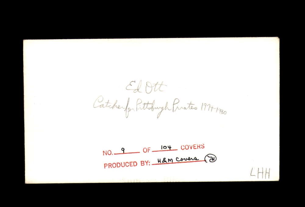 Ed Ott Signed 1984 FDC Roberto Clemente Cache First Day Cover Autograph