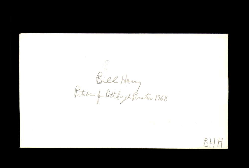 Bill Henry Signed 1984 FDC Roberto Clemente Cache First Day Cover Autograph