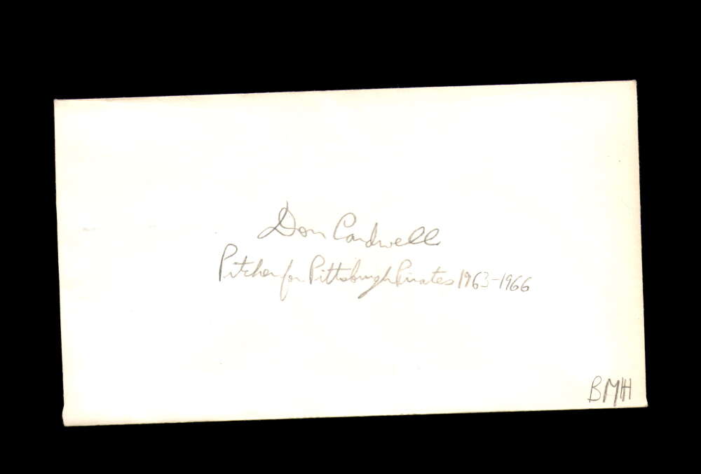 Dave Cardwell Signed 1984 FDC Roberto Clemente Cache First Day Cover Autograph