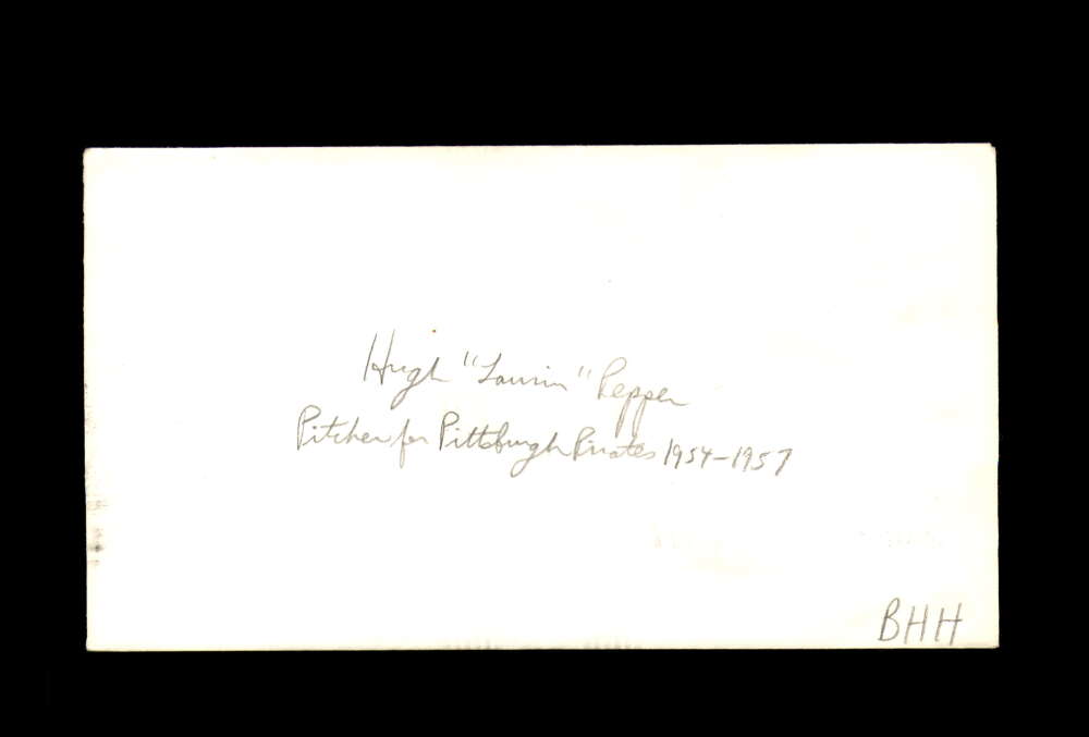 Laurin Pepper Signed 1984 FDC Roberto Clemente Cache First Day Cover Autograph