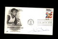 Frank Gustine Signed 1984 FDC Roberto Clemente Cache First Day Cover Autograph