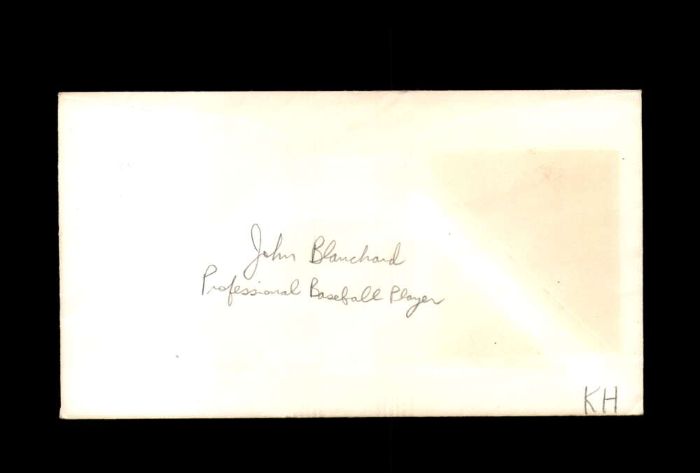 John Blanchard Signed 1983 FDC Babe Ruth Cache First Day Cover Autograph